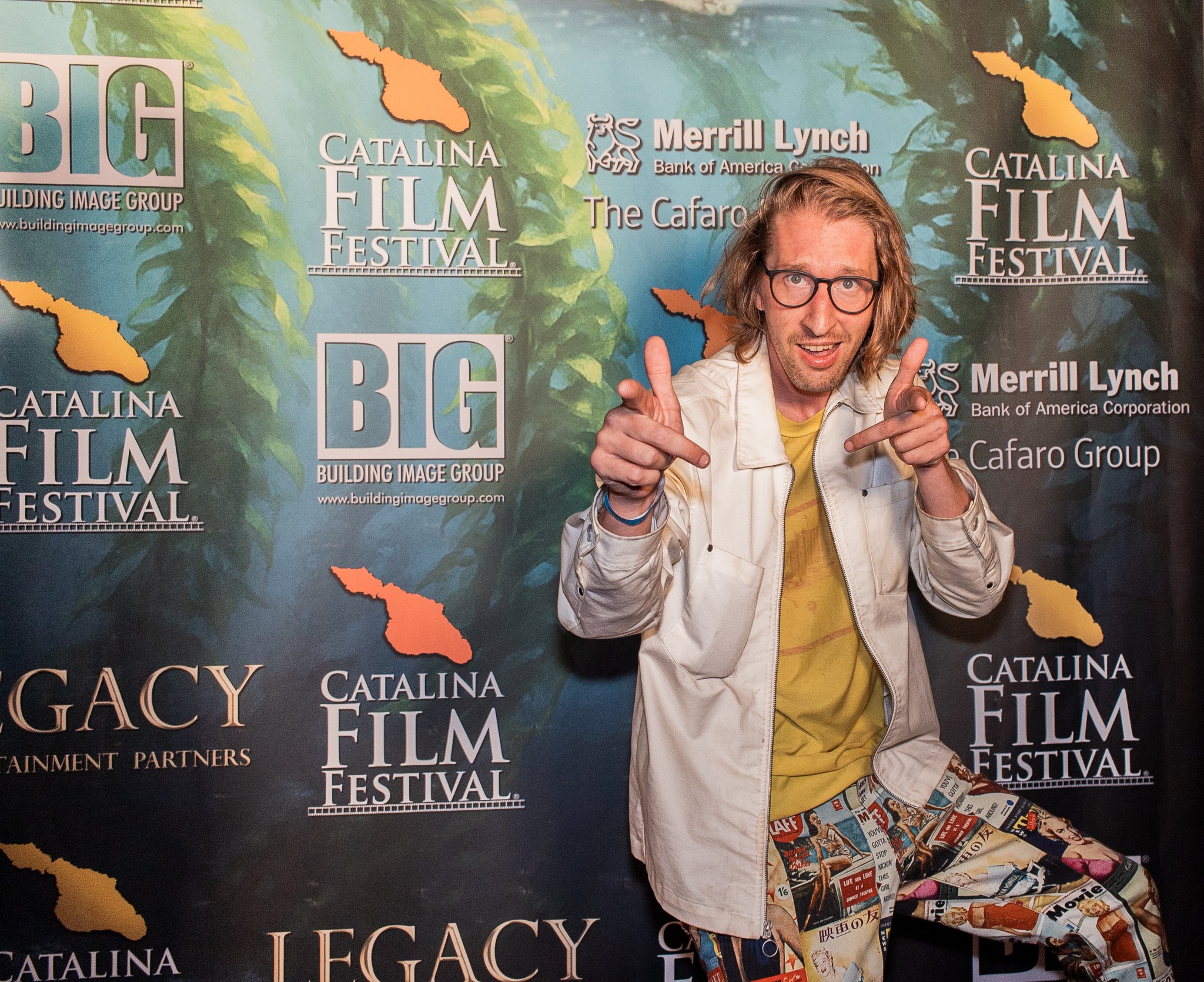 Festival guest on the red carpet