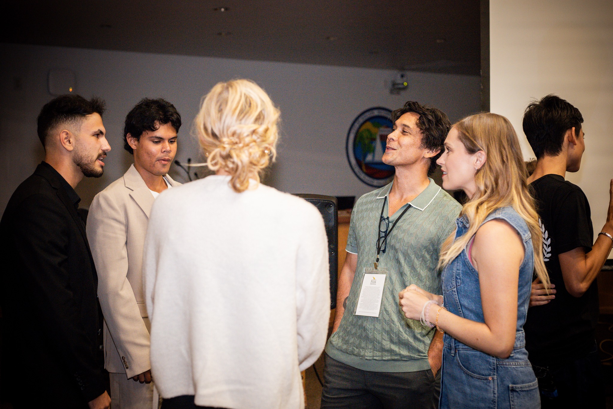 Guests gathered at a festival event