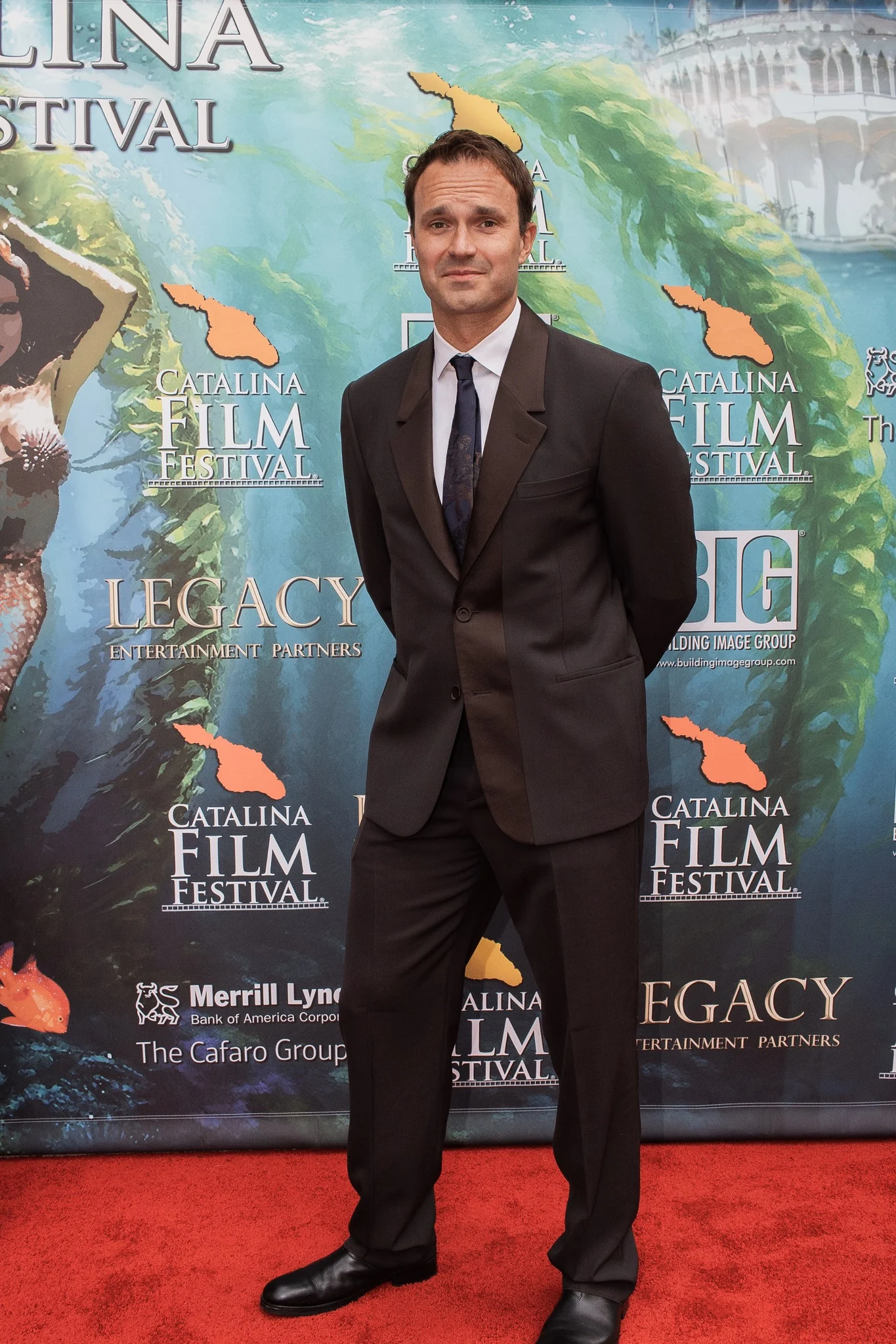 Catalina Film Festival guest dressed for the red carpet